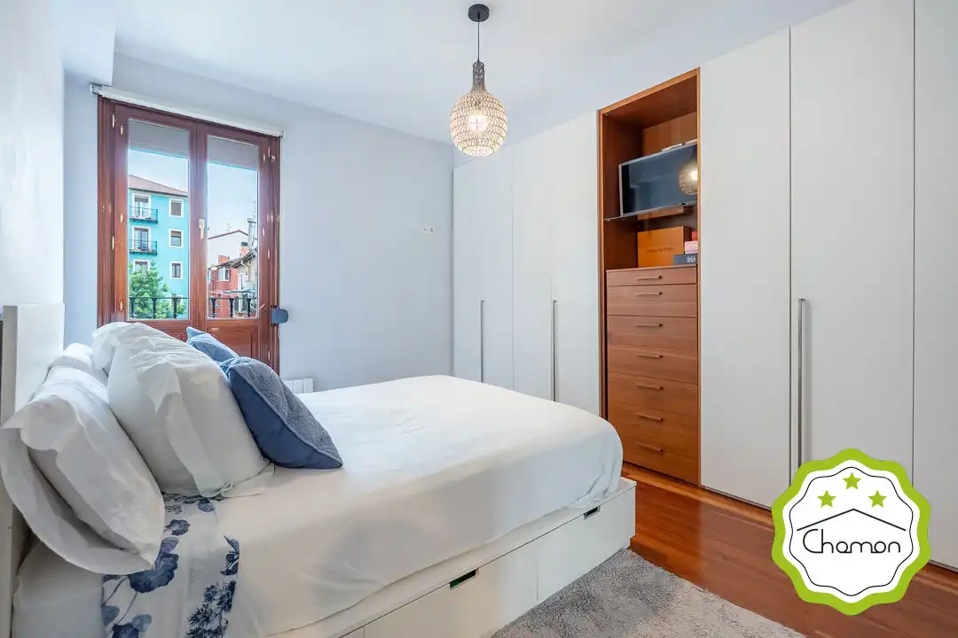 Schlafzimmer von Wohnung zum Verkauf in Portugalete mit Heizung, Terrasse und Abstellraum