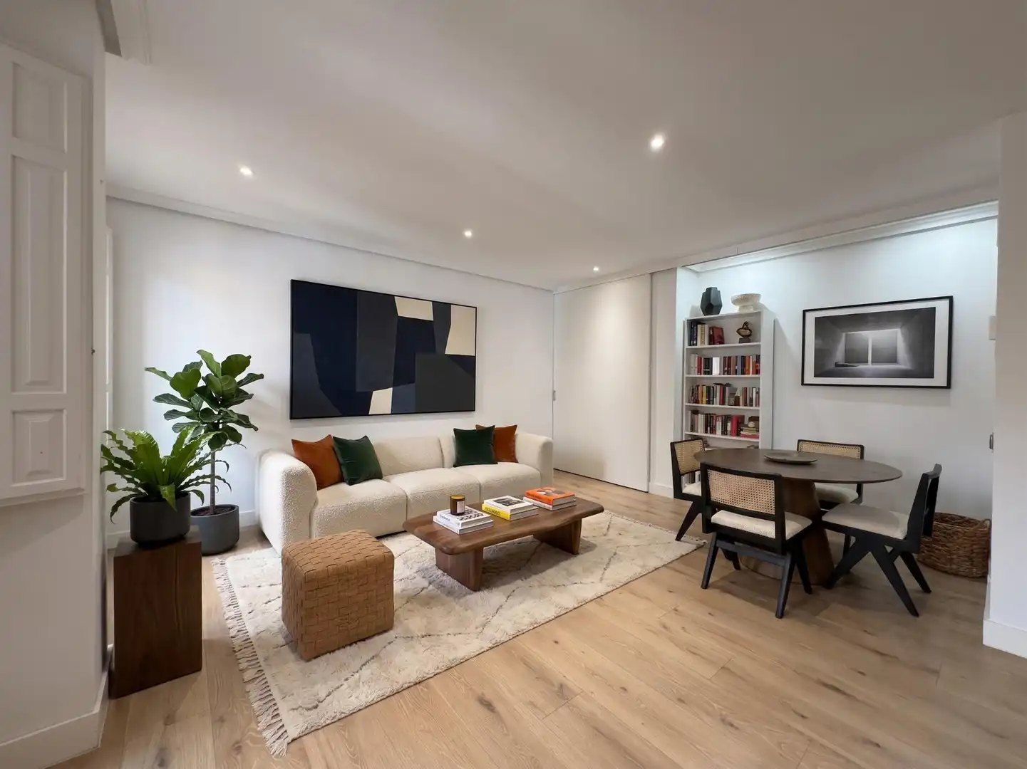 Sala de estar de Piso de alquiler en Madrid con Aire acondicionado, Calefacción y Balcón
