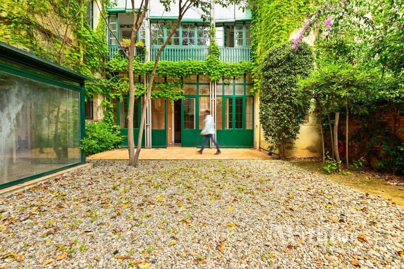Vista exterior de Planta baixa de lloguer en  Barcelona Capital amb Calefacció, Jardí privat i Terrassa