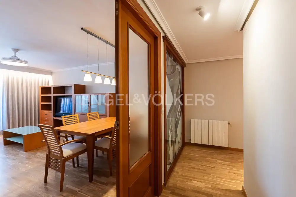 Dining room of Flat for rent in Valencia  with Air Conditioner, Heating and Parquet flooring