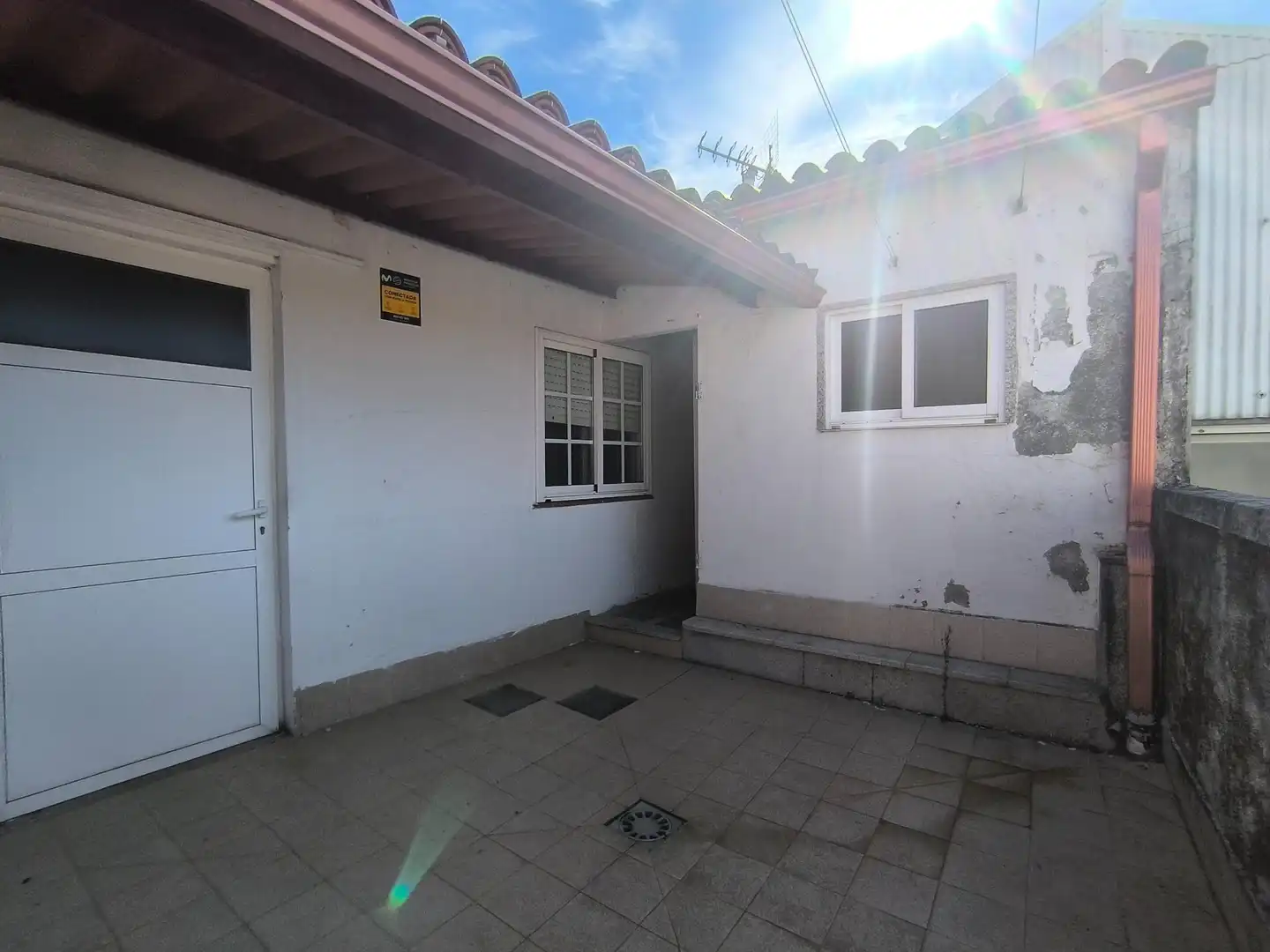 Terraza de Casa o chalet en venta en Santiago de Compostela  con Alarma