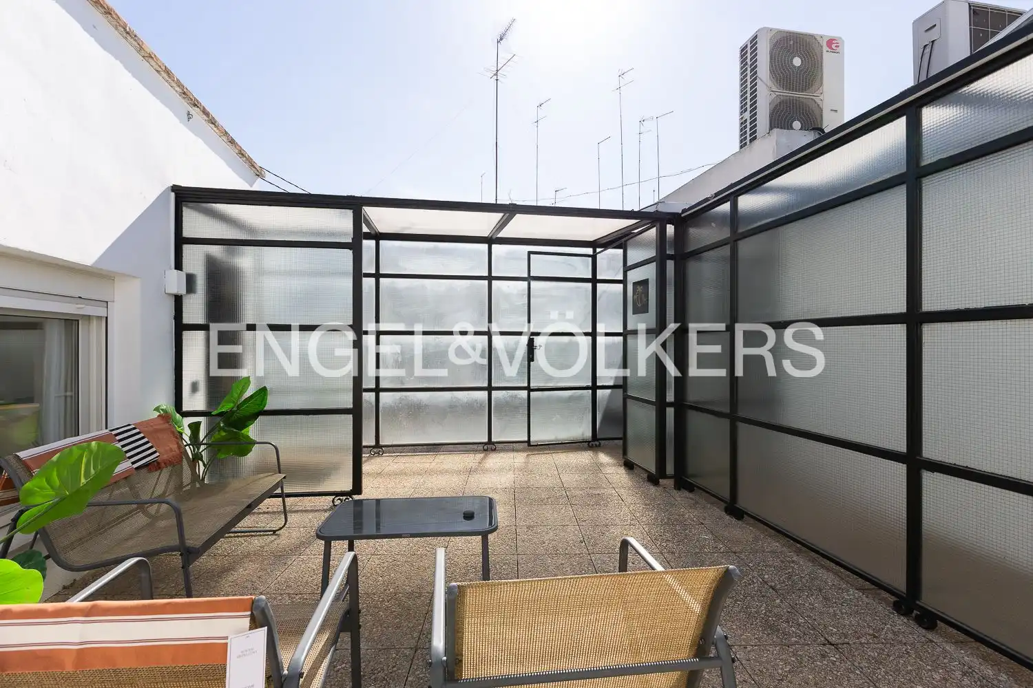Terrace of Attic for rent in Valencia  with Air Conditioner, Heating and Terrace