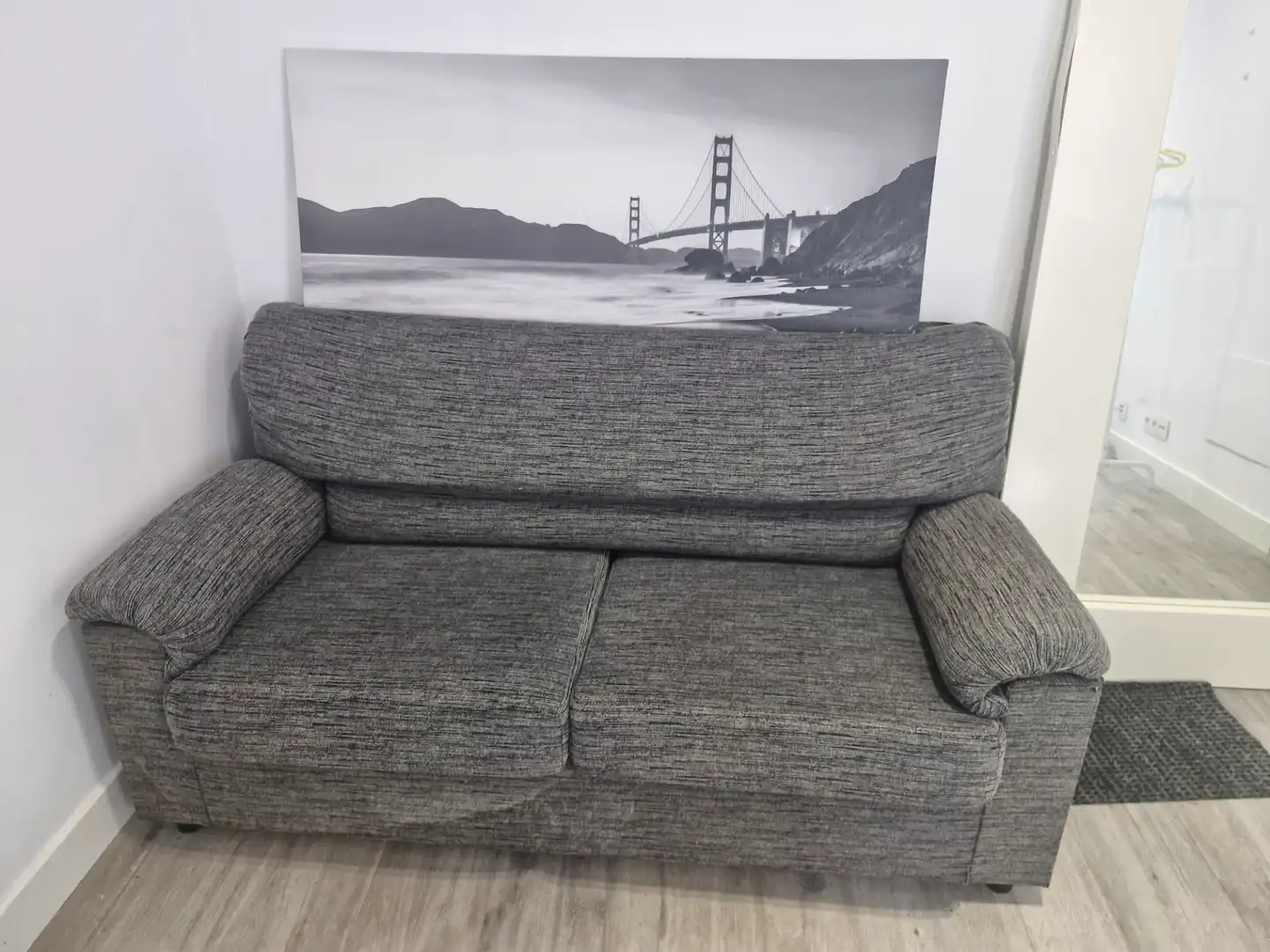 Sala de estar de Piso de alquiler en Sestao  con Amueblado, Lavadora y Microondas