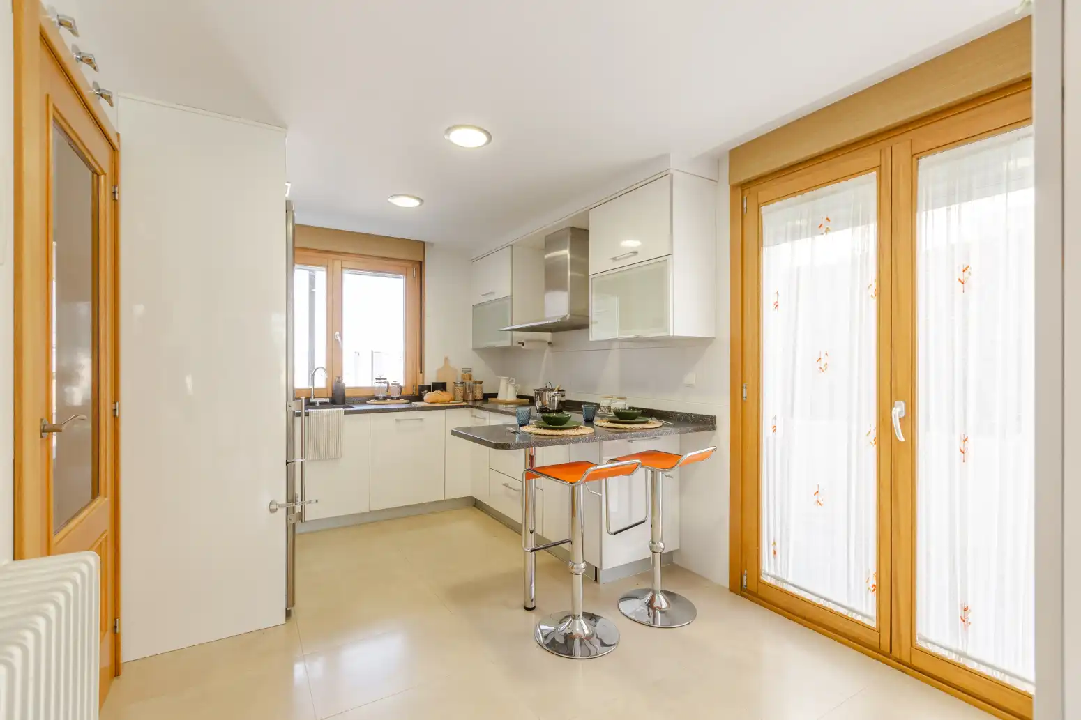 Cocina de Casa o chalet en venta en Berrioplano / Berriobeiti con Calefacción, Jardín privado y Parquet