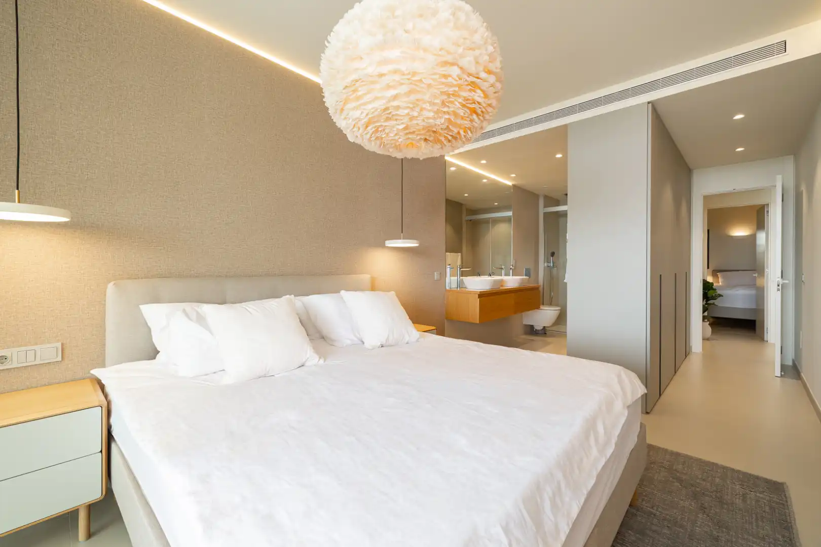 Schlafzimmer von Wohnungen zur Miete in Fuengirola mit Klimaanlage, Terrasse und Möbliert