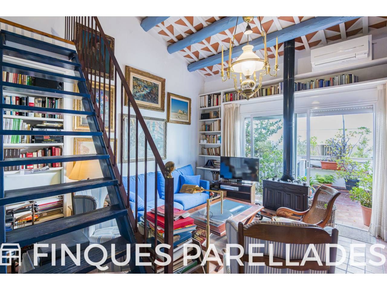 Sala de estar de Casa o chalet en venta en Sitges con Calefacción y Terraza