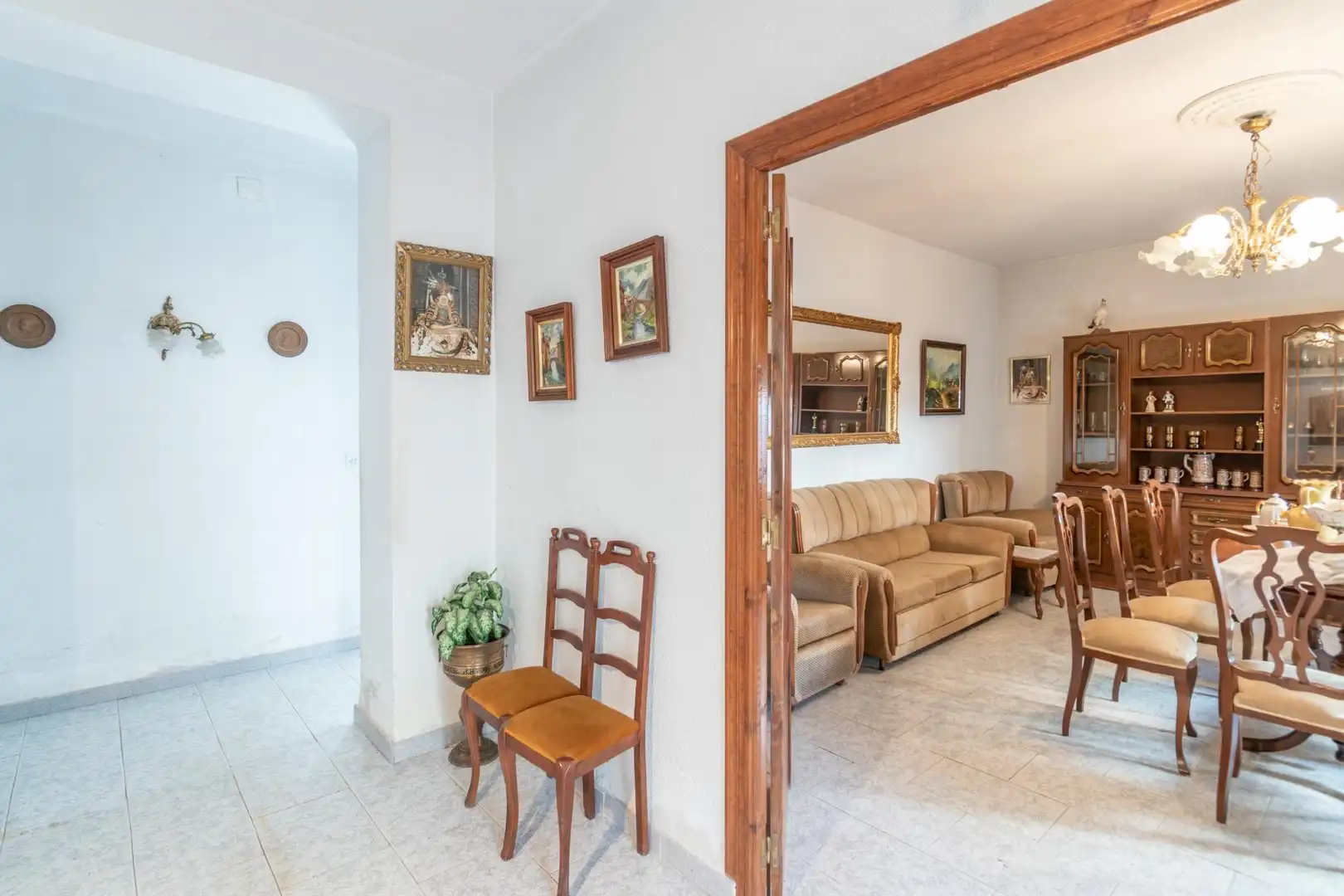 Sala de estar de Casa o chalet en venta en Vegas del Genil con Calefacción, Jardín privado y Terraza