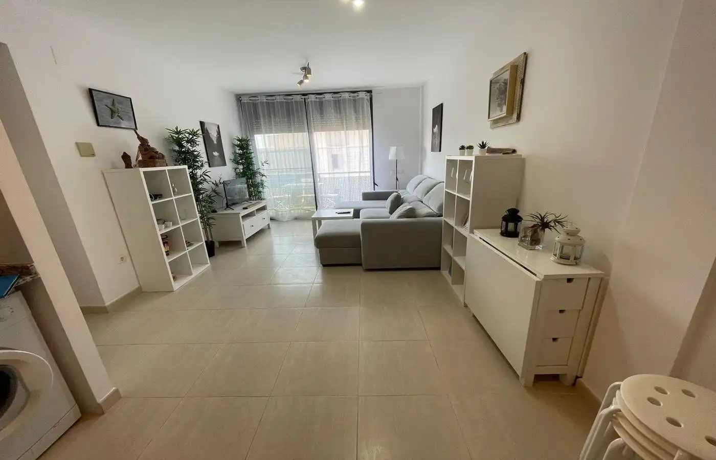 Sala d'estar de Àtic en venda en La Ràpita amb Calefacció, Jardí privat i Terrassa