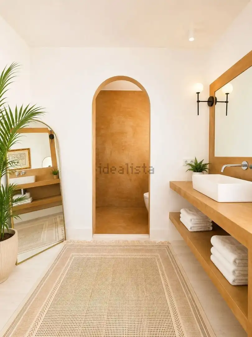 Bany de Casa o xalet de lloguer en Estepona amb Aire condicionat, Jardí privat i Terrassa