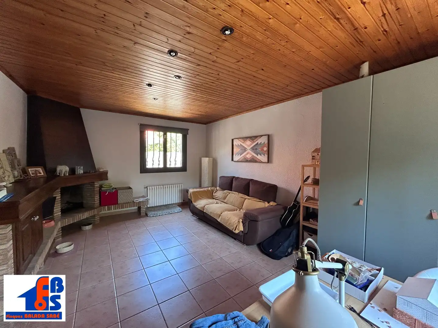 Sala de estar de Casa o chalet en venta en Sant Esteve de Palautordera con Aire acondicionado, Calefacción y Jardín privado