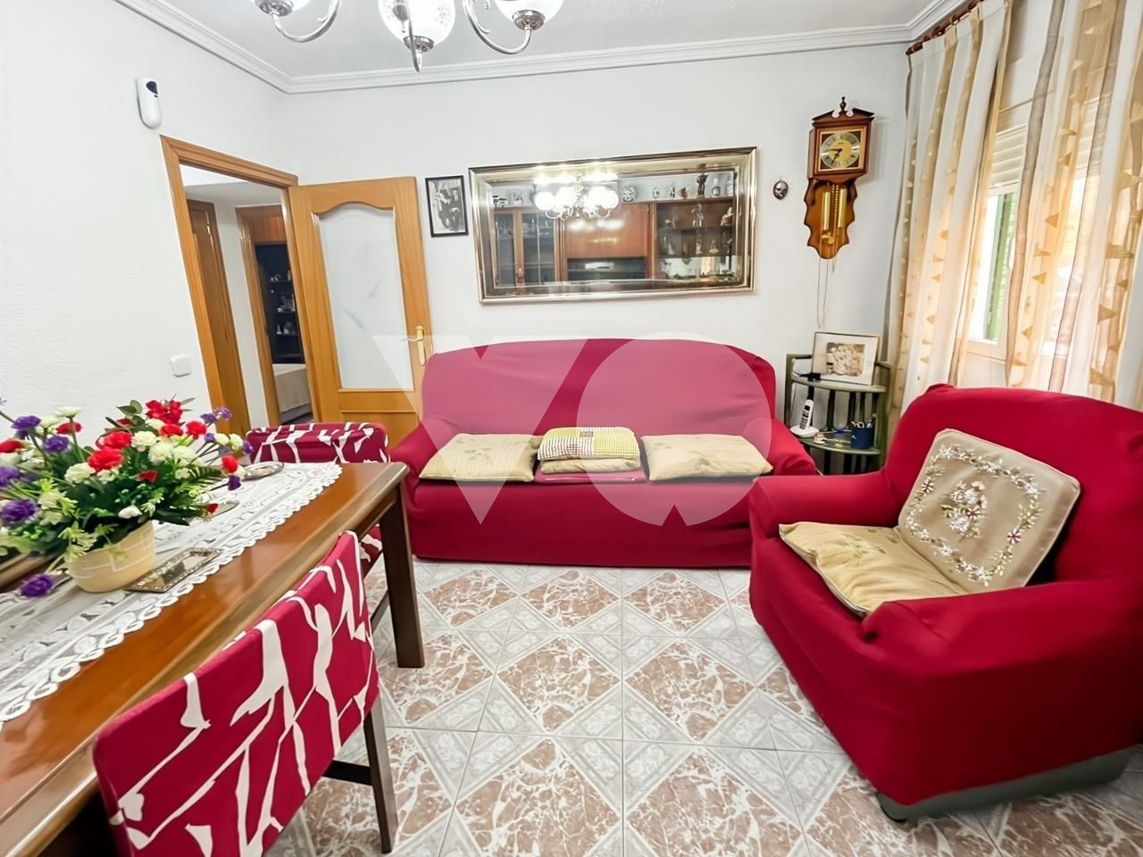 Living room of Planta baja for sale in  Madrid Capital  with Heating and Furnished