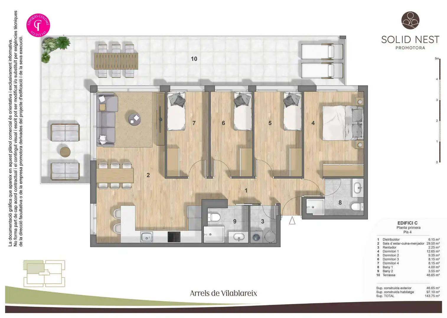New build Flat with terrace for sale in Carrer Francesc Macià 13, imagen 2