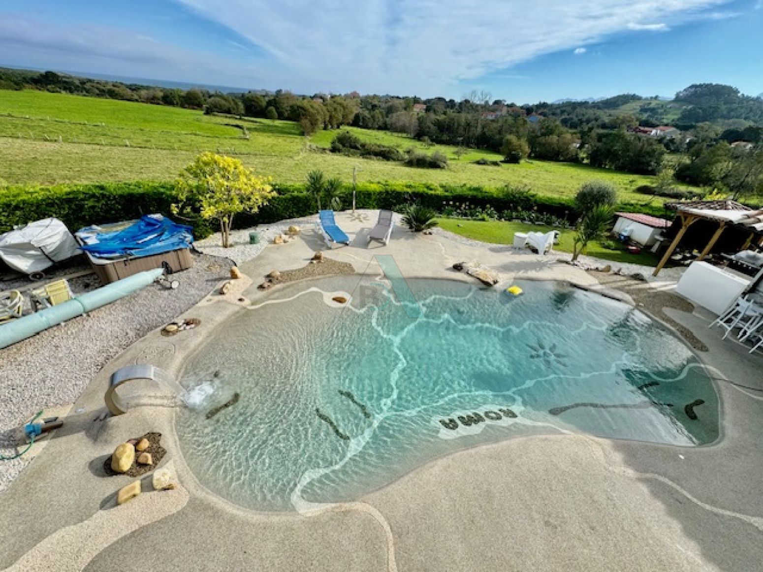 Swimming pool of House or chalet for sale in Llanes  with Heating, Private garden and Storage room