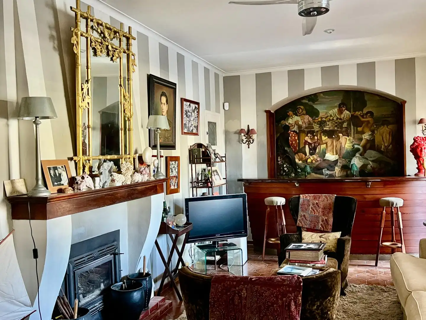 Living room of Houses for sale in Pollença  with Air Conditioner, Private garden and Terrace