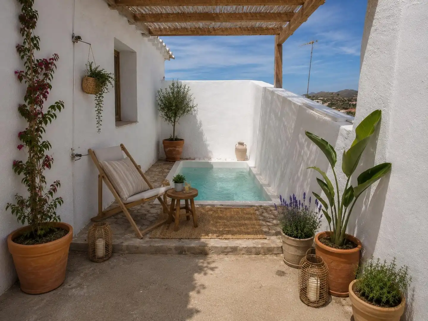 Terrace of Country homes for sale in Antas  with Heating, Terrace and Swimming Pool