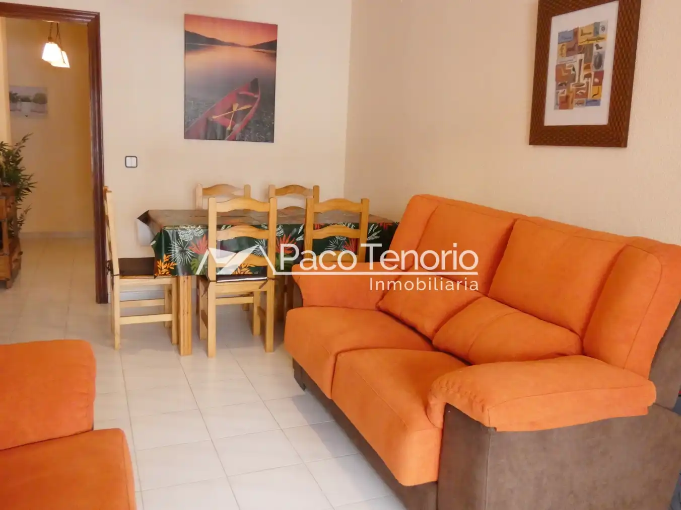 Sala de estar de Piso en venta en La Antilla con Terraza, Amueblado y Horno