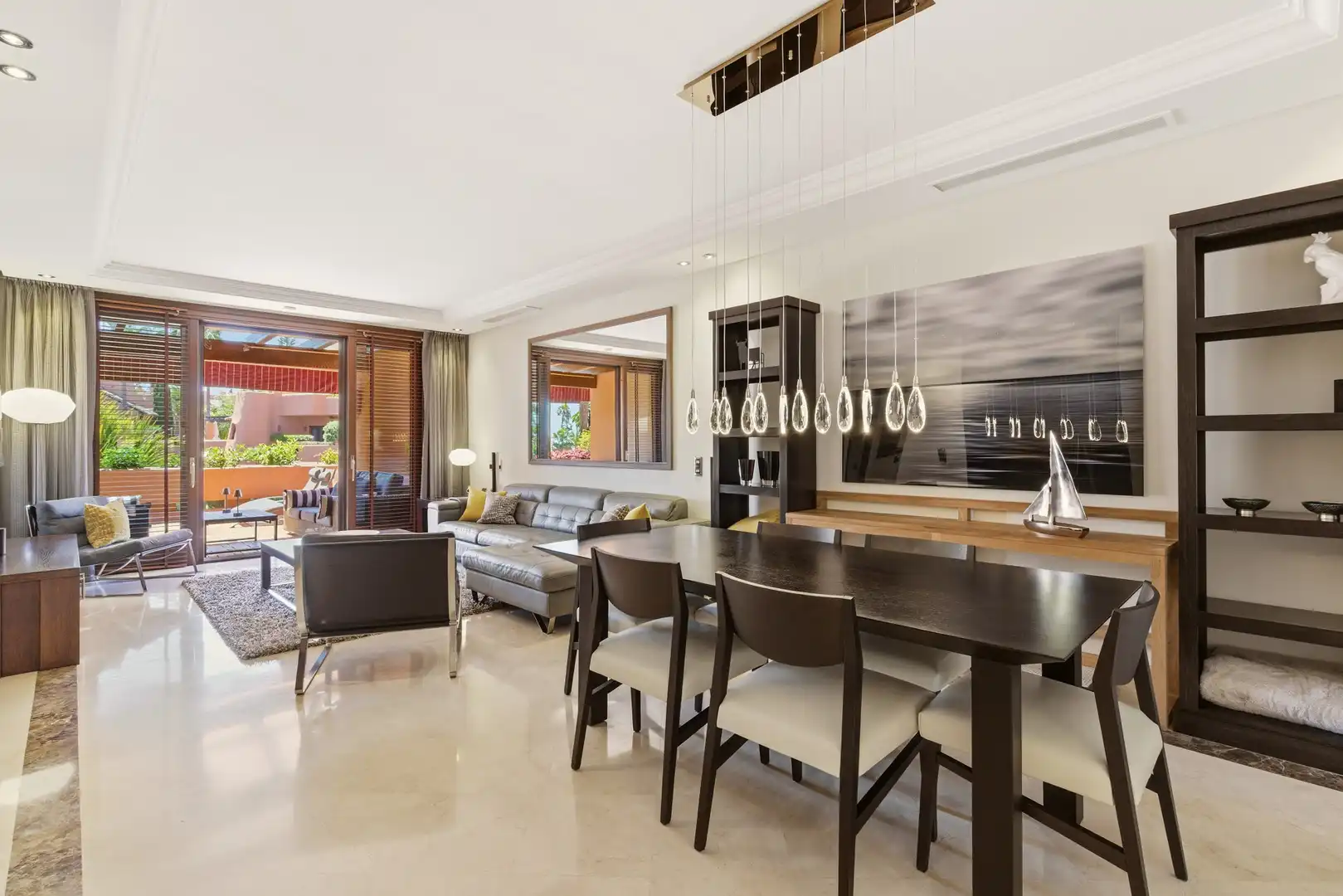 Esszimmer von Wohnungen zum Verkauf in Estepona mit Klimaanlage, Heizung und Terrasse