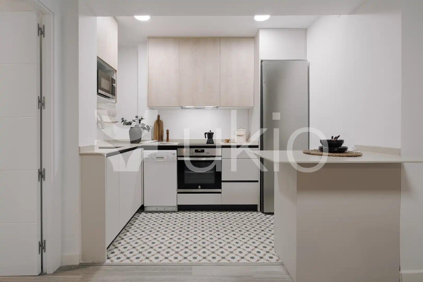 Kitchen of Apartments for rent in Madrid  with Air Conditioner, Heating and Furnished