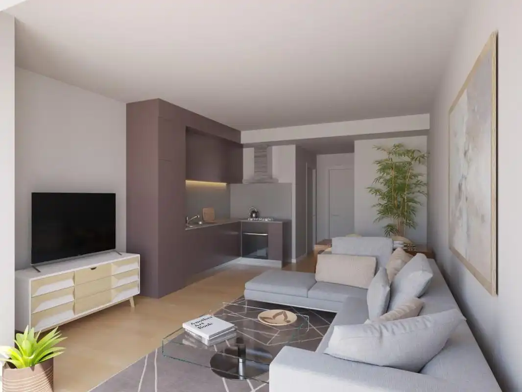 Living room of Flat for sale in Sevilla  with Heating, Private garden and Terrace