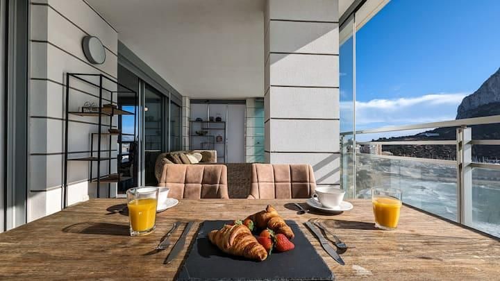 Terrassa de Apartament en venda en Calpe / Calp amb Aire condicionat, Calefacció i Jardí privat