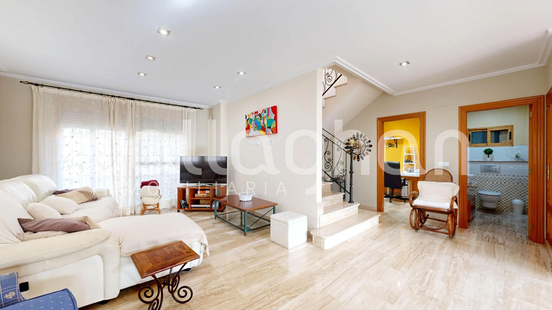 Living room of Houses for sale in Almenara  with Air Conditioner, Private garden and Terrace