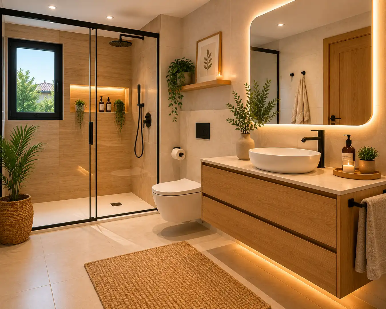 Bathroom of Flat for sale in Santa Coloma de Gramenet  with Air Conditioner, Heating and Terrace