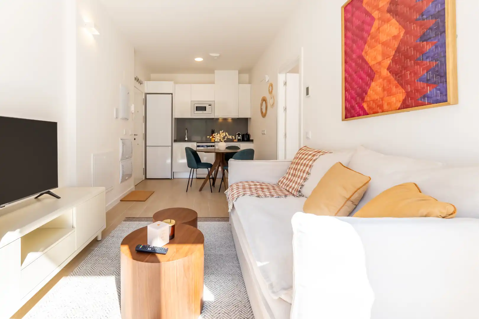 Living room of Flat for rent in Madrid  with Air Conditioner, Heating and Terrace
