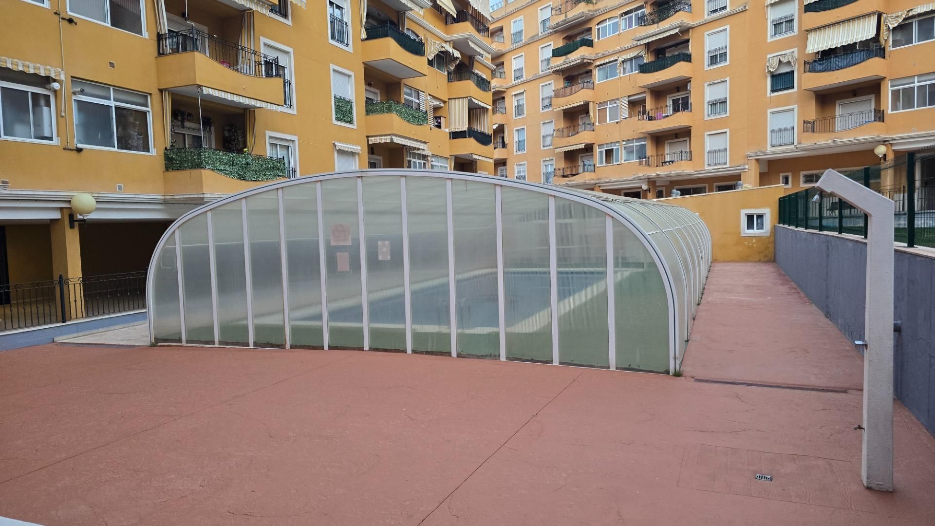Swimming pool of Flat for sale in Aspe  with Air Conditioner, Heating and Terrace