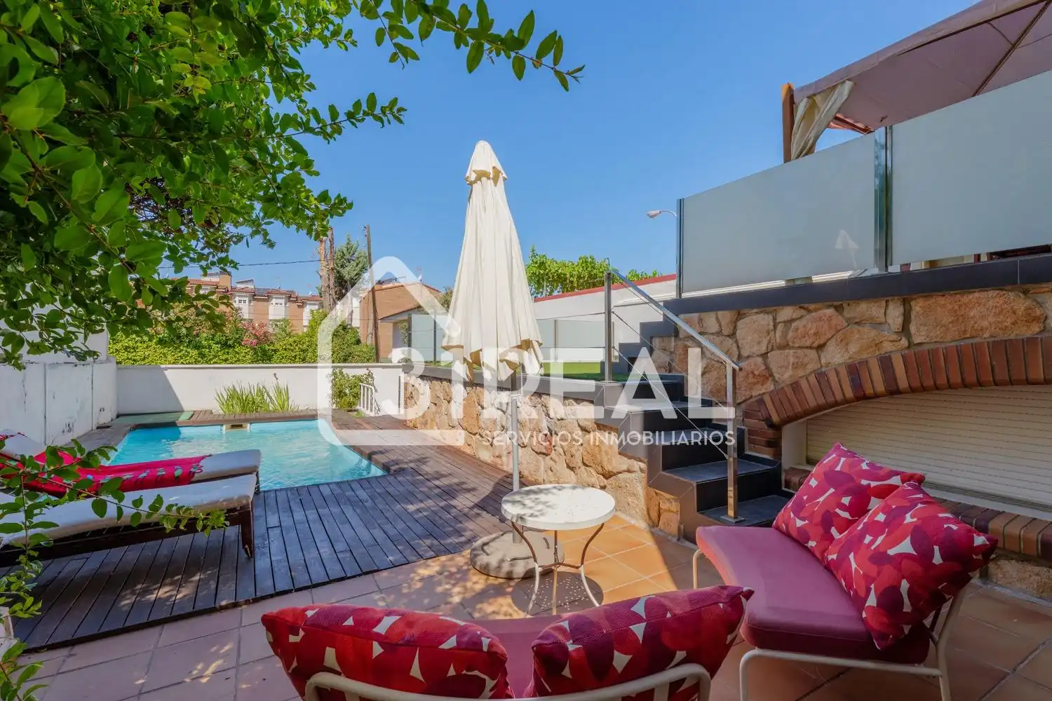 Terraza de Casa o chalet en venta en Madrid con Aire acondicionado, Calefacción y Jardín privado