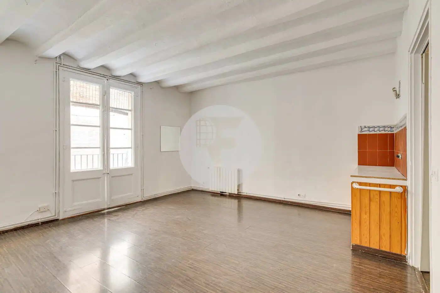 Sala de estar de Piso en venta en Barcelona con Calefacción y Balcón