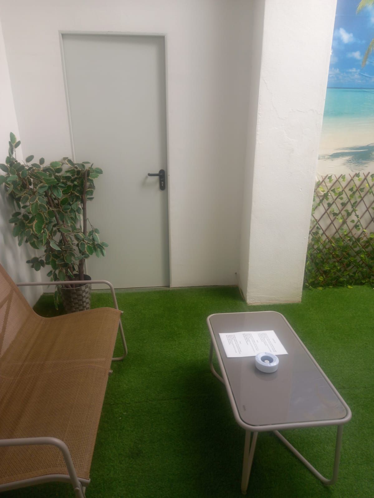 Garden of Flat for sale in  Valencia Capital  with Air Conditioner