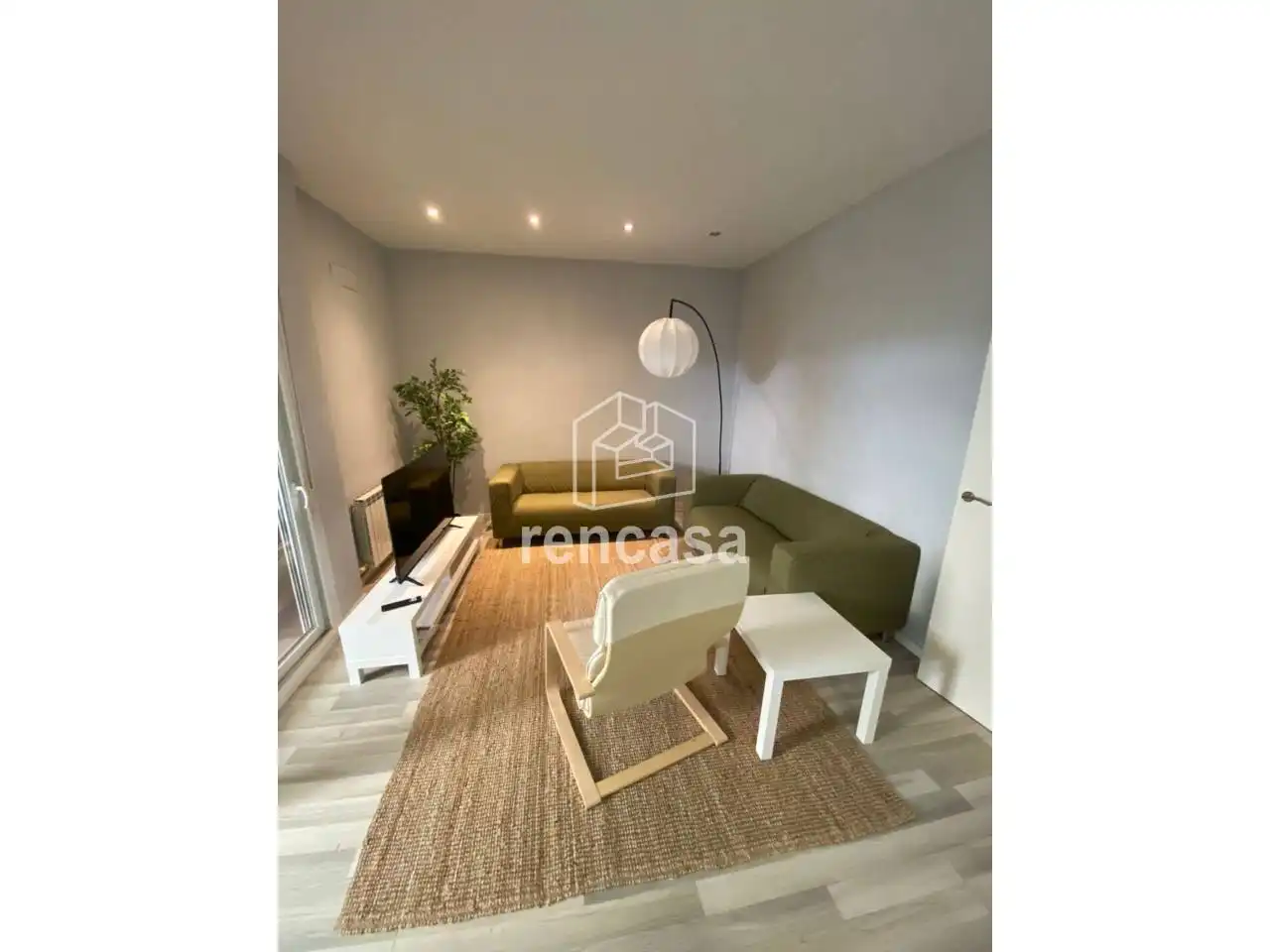 Living room of Houses for rent in Lleida  with Heating, Private garden and Parquet flooring