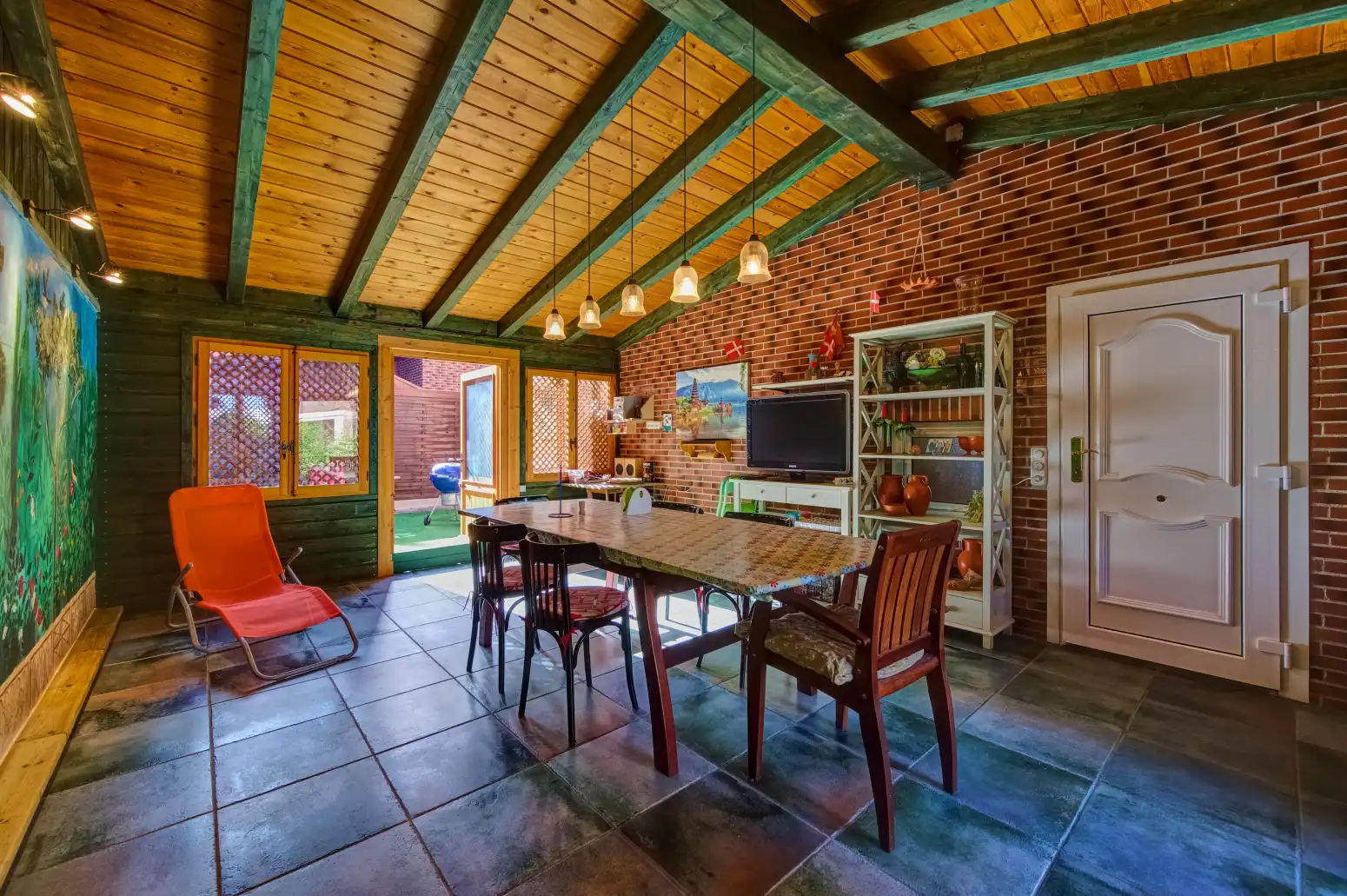 Dining room of Houses for sale in Cizur  with Heating, Private garden and Parquet flooring