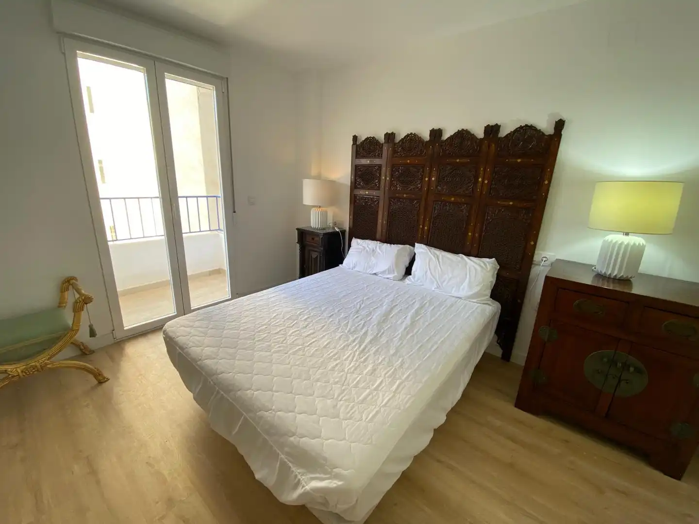 Bedroom of Flat for rent in Albacete  with Air Conditioner, Heating and Parquet flooring