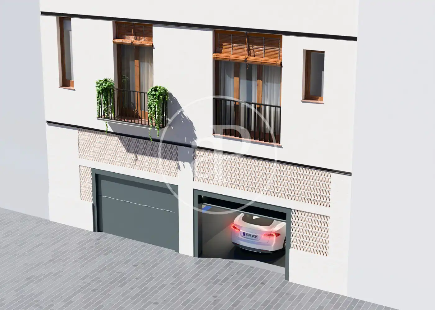 Parking de Casa adosada en venta en Badalona con Aire acondicionado, Calefacción y Terraza