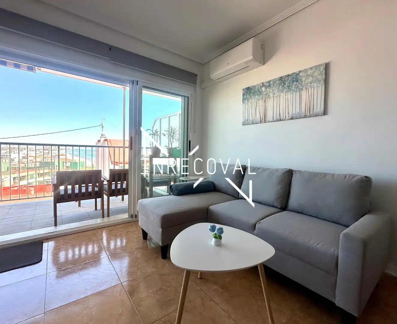 Terrassa de Apartament en venda en Sueca amb Aire condicionat, Terrassa i Moblat