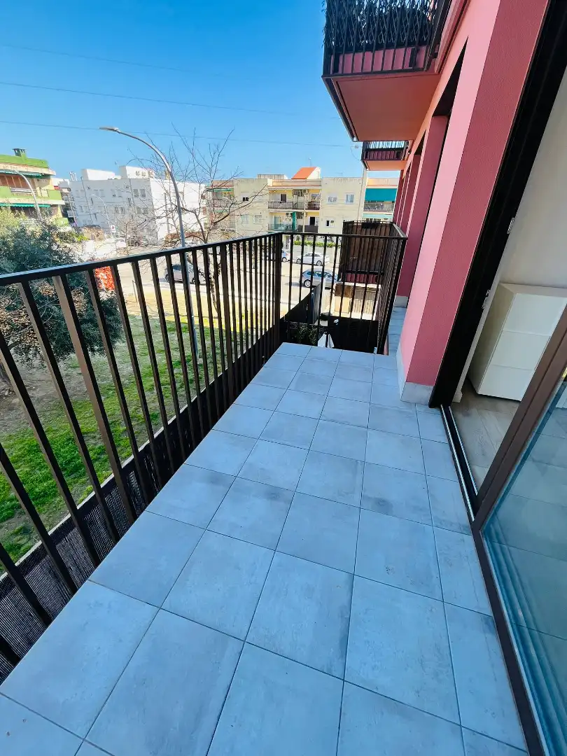 Balcony of Flat for sale in Cubelles  with Air Conditioner, Parquet flooring and Terrace