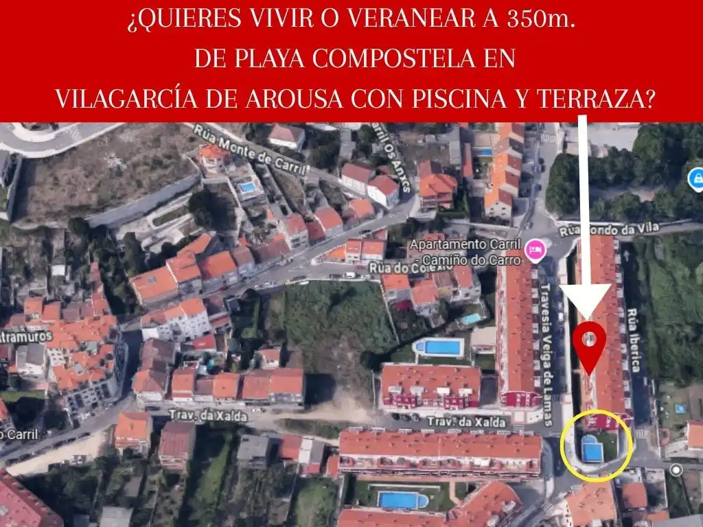Exterior view of Flat for sale in Vilagarcía de Arousa  with Heating, Private garden and Terrace