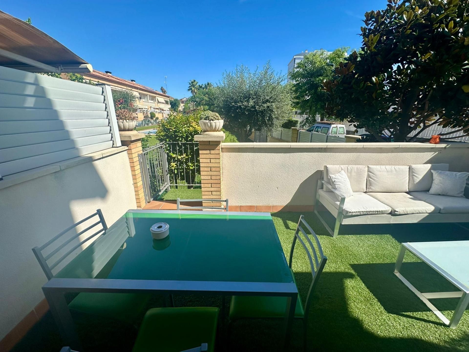 Terrace of Single-family semi-detached for sale in Cunit  with Air Conditioner, Heating and Private garden
