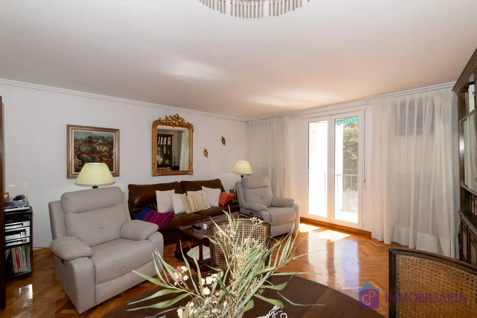 Living room of Flat for sale in Ateca  with Private garden, Parquet flooring and Terrace