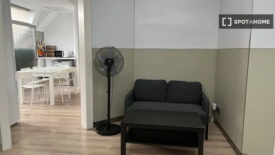 Living room of Flat for share in Barcelona  with Air Conditioner, Heating and Terrace