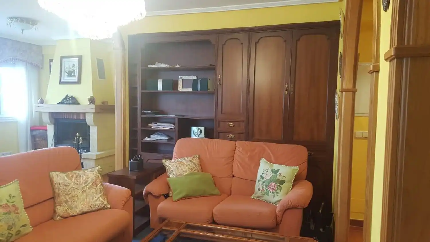 Sala de estar de Piso de alquiler en A Coruña Capital  con Calefacción, Terraza y Amueblado