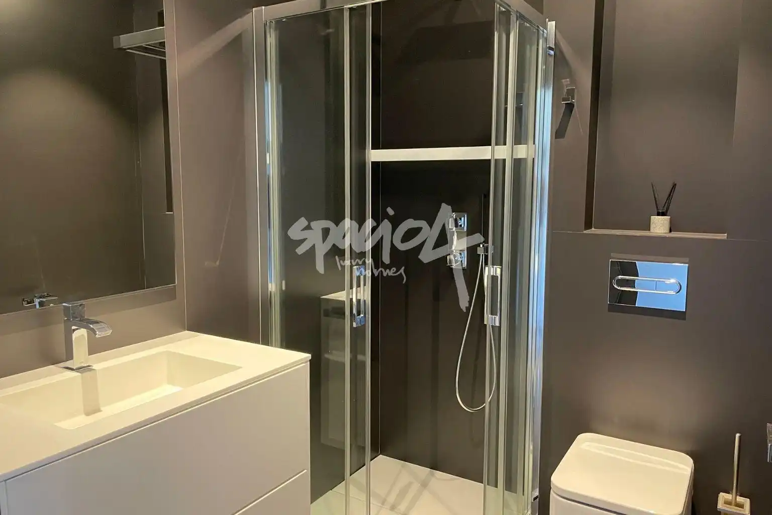 Baño de Casa o chalet en venta en Sarria con Aire acondicionado, Jardín privado y Terraza
