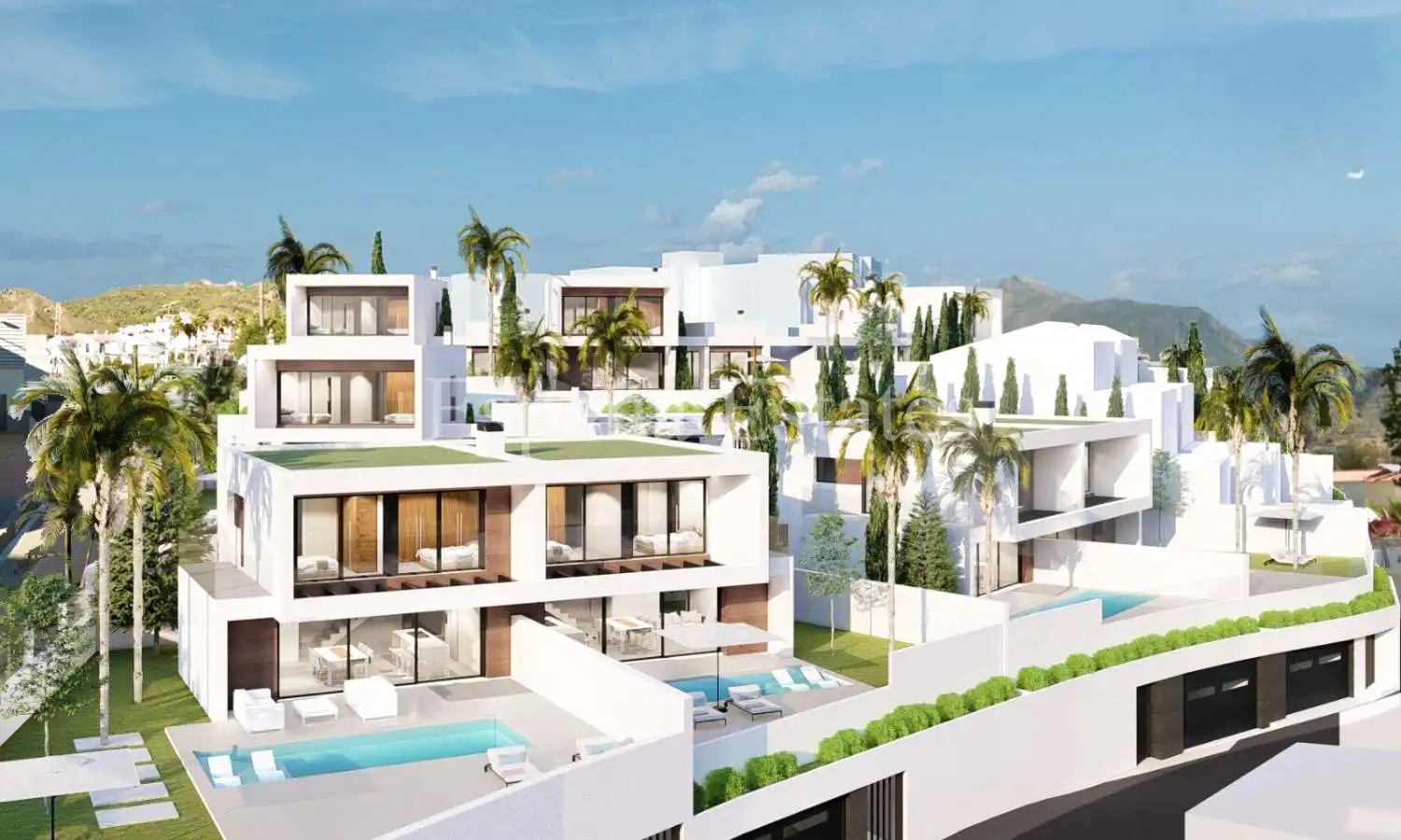 Vista exterior de Casa o chalet en venta en Nerja con Aire acondicionado, Piscina y Amueblado