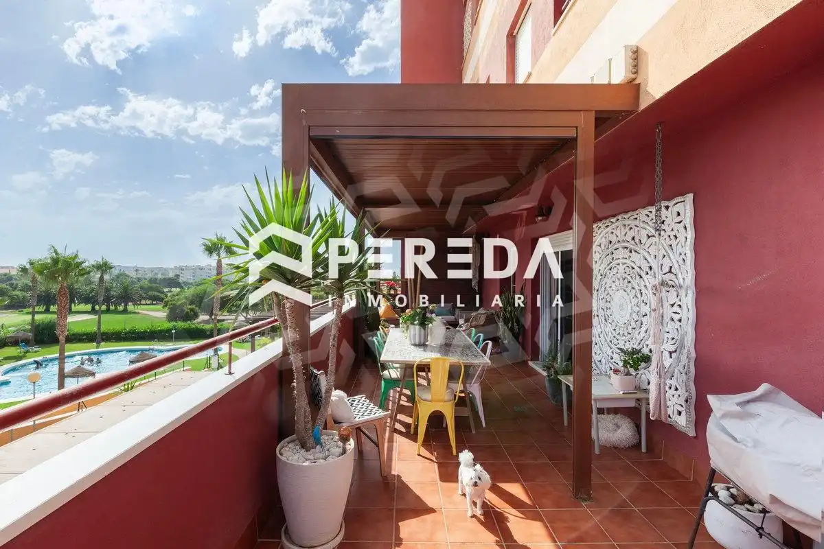 Terraza de Apartamento en venta en Roquetas de Mar ciudad