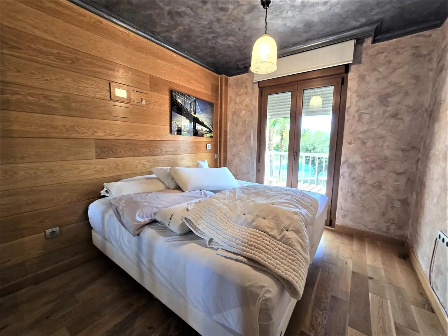 Dormitori de Casa o xalet de lloguer en Málaga amb Aire condicionat, Jardí privat i Terrassa