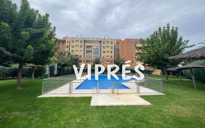 Swimming pool of Flat for sale in Cáceres Capital  with Air Conditioner, Heating and Terrace