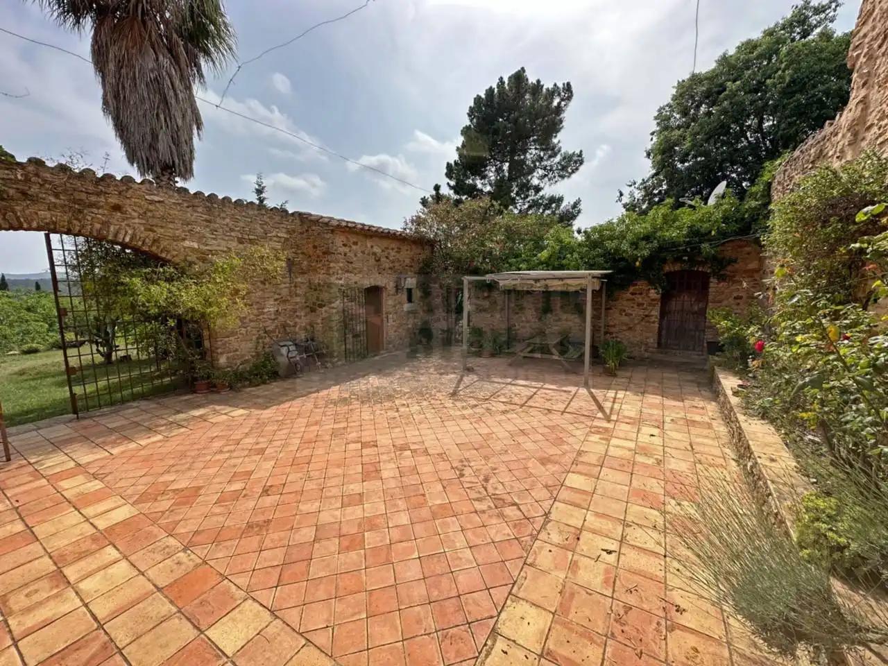 Terraza de Finca rústica en venta en Quart con Jardín privado