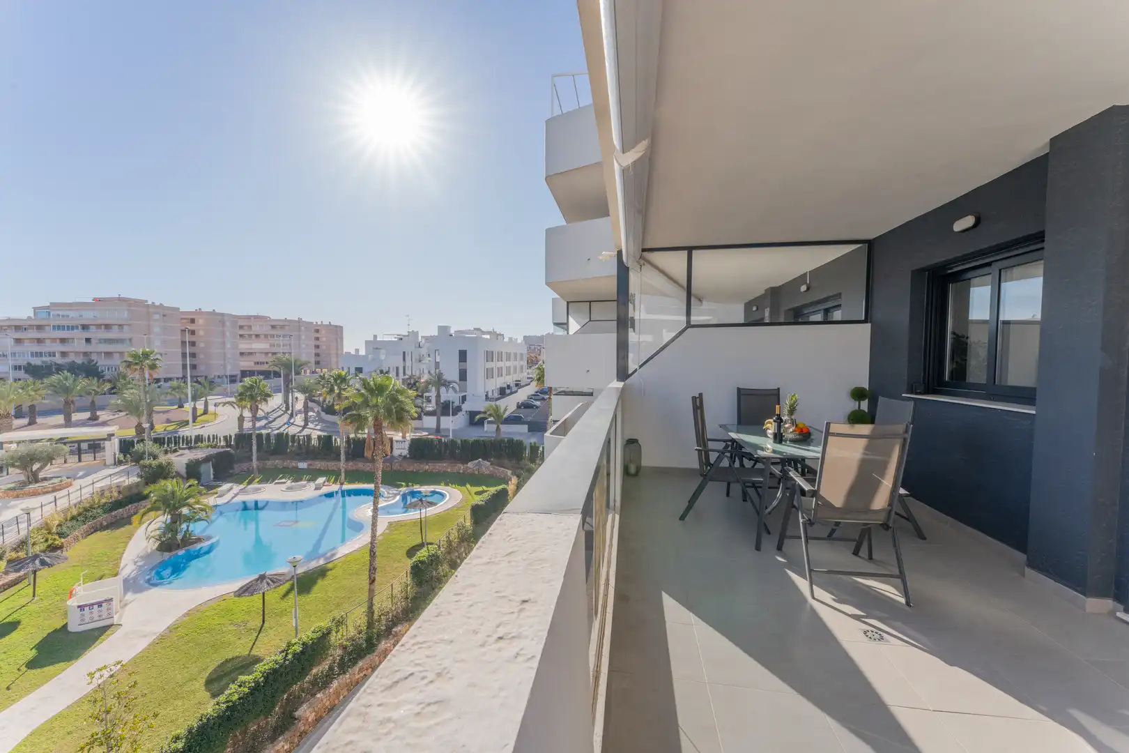 Terraza de Apartamento en venta en Elche / Elx con Calefacción, Terraza y Piscina