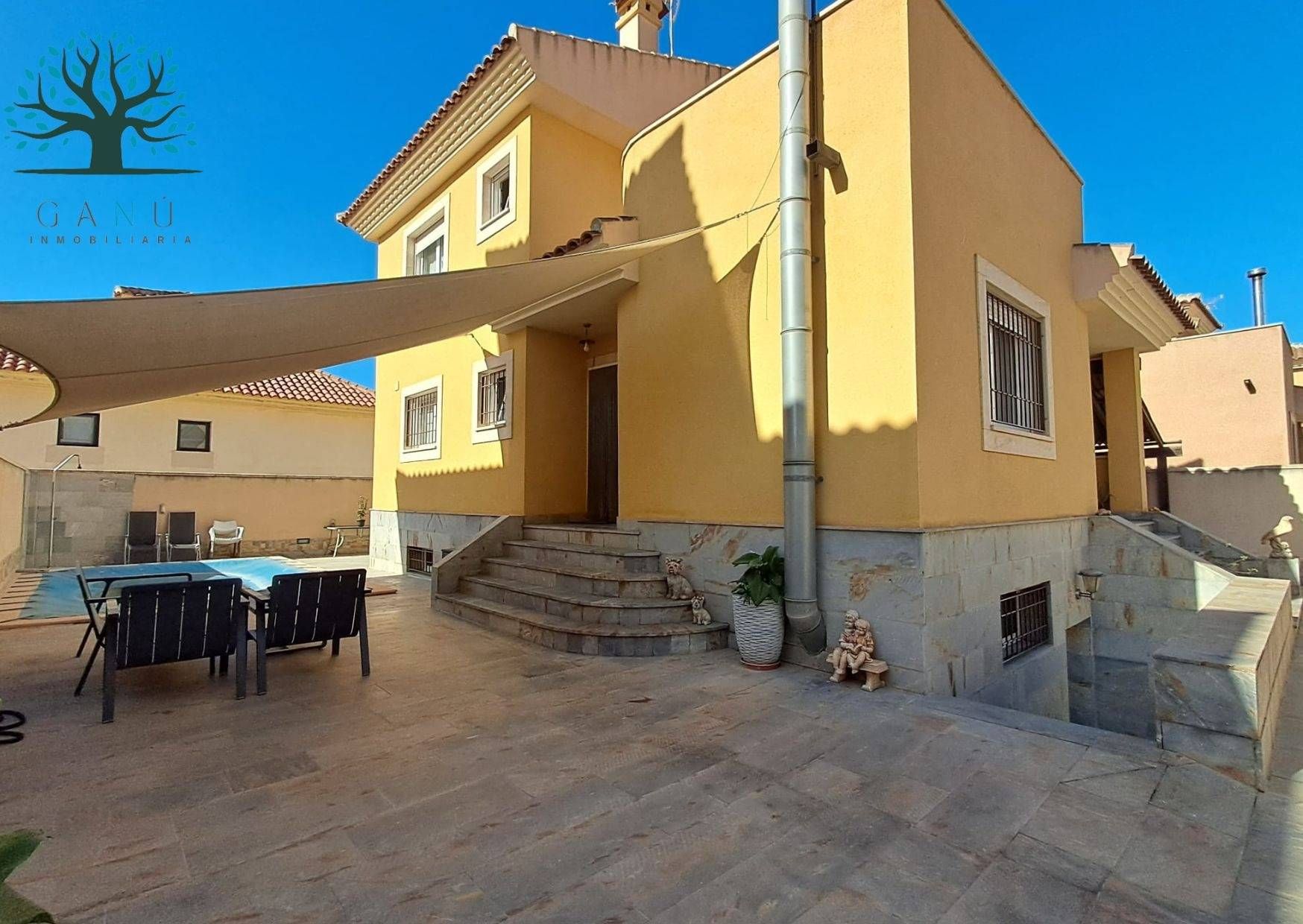 Exterior view of House or chalet for sale in Mazarrón  with Air Conditioner, Heating and Private garden
